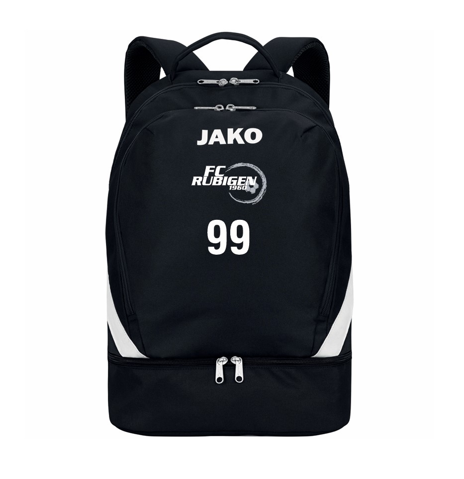 JAKO Rucksack Iconic FC Rubigen - schwarz
