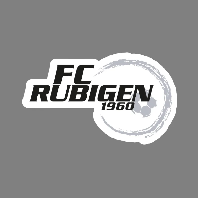 FC Rubigen Logo-Aufkleber – Weißer Hintergrund